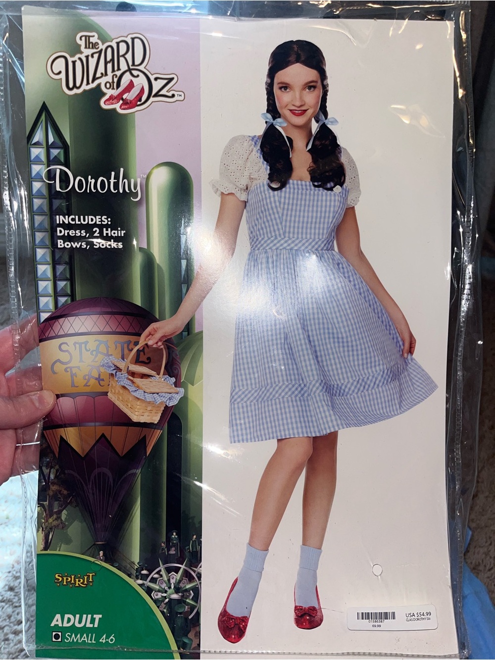 Spirit Blue and White Gingham Dorothy Costume Dress